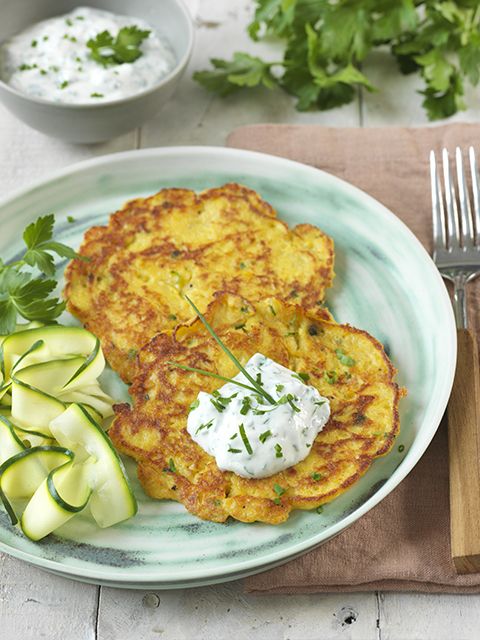 Galettes maïs - comté & sauce au fromage blanc